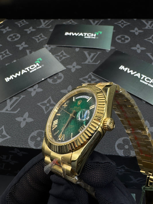 Rolex Day-Date Green Dial Gold