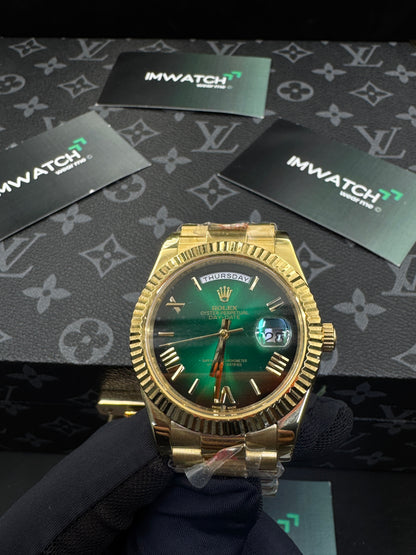 Rolex Day-Date Green Dial Gold