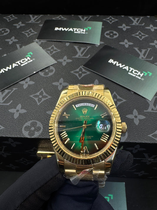 Rolex Day-Date Green Dial Gold